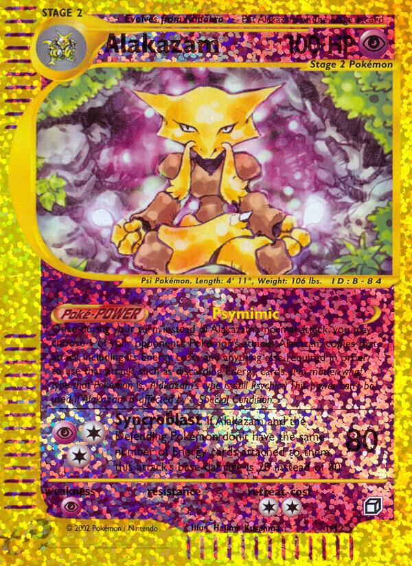 Box Topper, Holofoil, Promo, Psychic, Psychic[×2], Reverse Holofoil Alakazam (1/12) [Box Topper] - Trading Card World