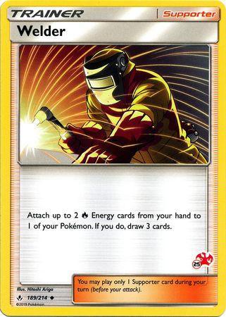 189, Battle Academy 2020, Normal, Promo, Supporter Welder (189/214) (Charizard Stamp #25) [Battle Academy 2020] - Trading Card World