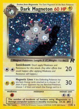 11, Fighting[×2], Holo Rare, Holofoil, Lightning, Team Rocket Unlimited Dark Magneton (11/82) [Team Rocket Unlimited] - Trading Card World