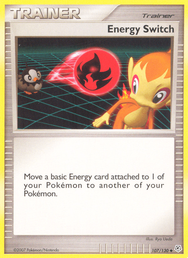 Diamond & Pearl: Base Set, Item, Normal, Reverse Holofoil, Uncommon Energy Switch (107/130) [Diamond & Pearl: Base Set] - Trading Card World