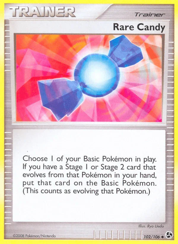 102, Diamond & Pearl: Great Encounters, Item, Normal, Reverse Holofoil, Uncommon Rare Candy (102/106) [Diamond & Pearl: Great Encounters] - Trading Card World