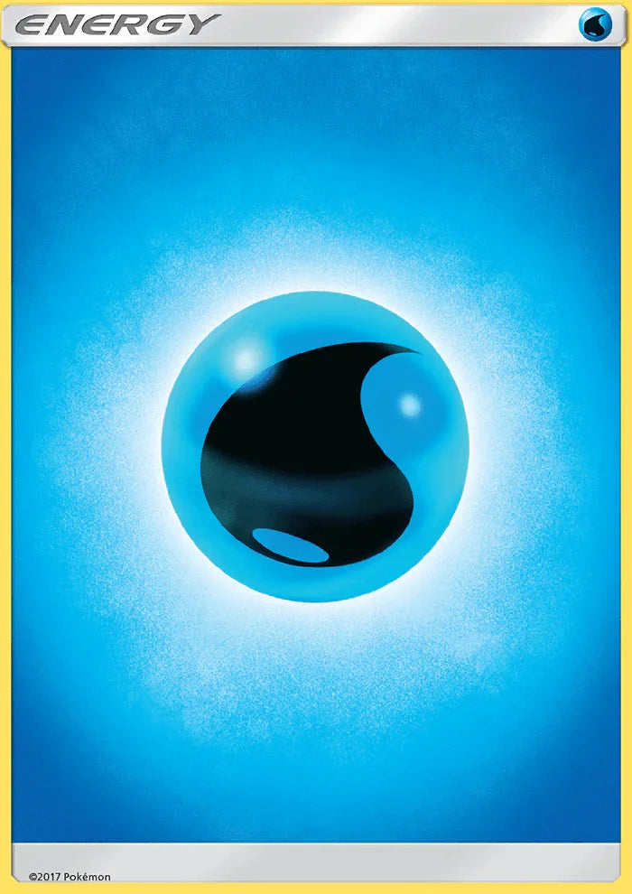 Basic Water Energy, Common, Normal, Reverse Holofoil, Sun & Moon: Base Set Water Energy [Sun & Moon: Base Set] - Trading Card World