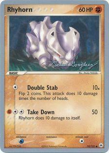 70, Common, Fighting, Normal, Water[x2], World Championships 2005 Rhyhorn (70/101) (King of the West - Michael Gonzalez) [World Championships 2005] - Trading Card World