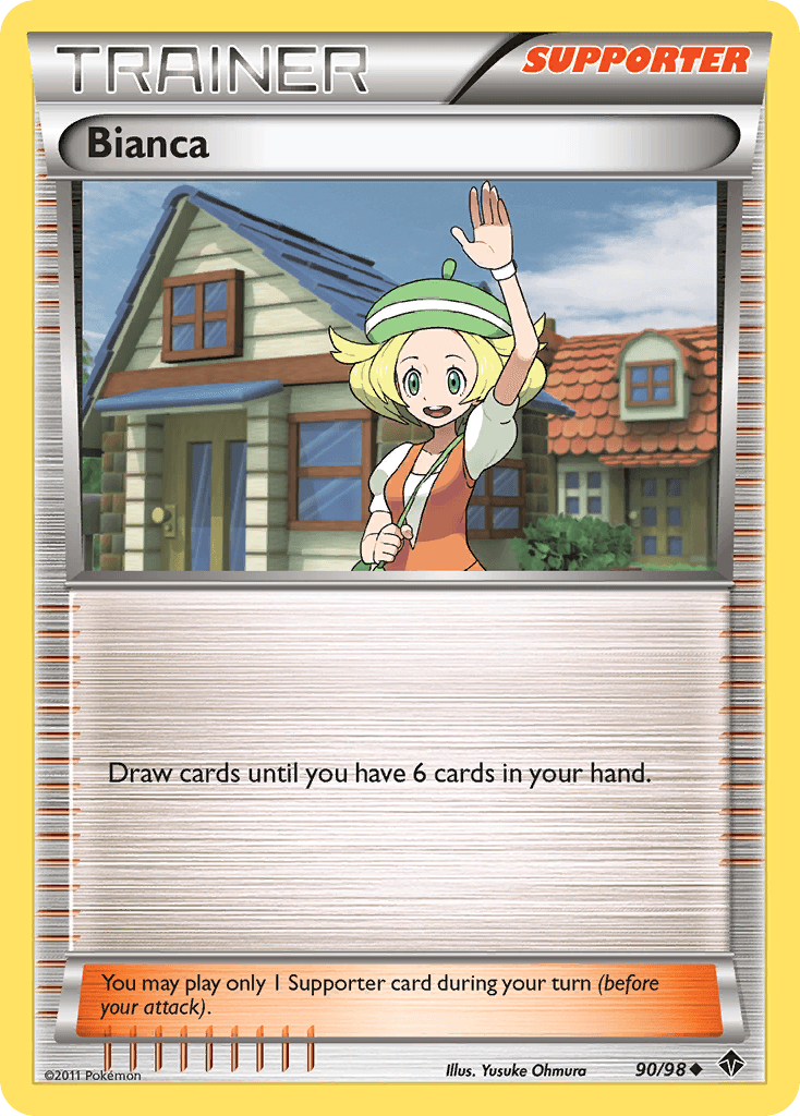 90, Black & White: Emerging Powers, Normal, Reverse Holofoil, Supporter, Uncommon Bianca (90/98) [Black & White: Emerging Powers] - Trading Card World