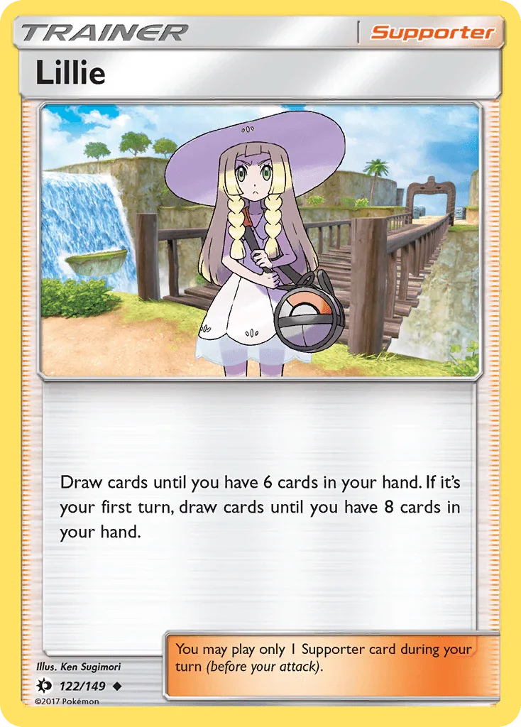 122, Normal, Reverse Holofoil, Sun & Moon: Base Set, Supporter, Uncommon Lillie (122/149) [Sun & Moon: Base Set] - Trading Card World