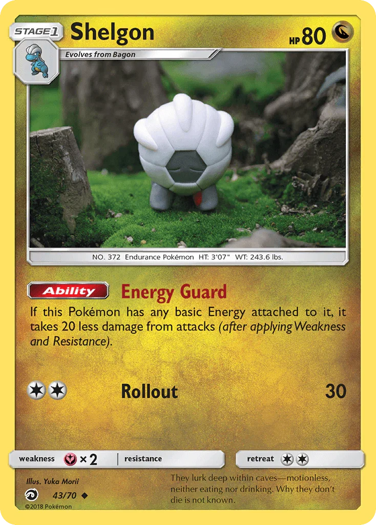 43, Dragon, Fairy[×2], Normal, Reverse Holofoil, Sun & Moon: Dragon Majesty, Uncommon Shelgon (43/70) [Sun & Moon: Dragon Majesty] - Trading Card World