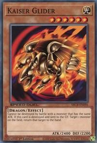 1st Edition, Common, Dragon, Effect Monster, Light, Speed Duel: Battle City Box Kaiser Glider [SBCB-EN096] Common - Trading Card World