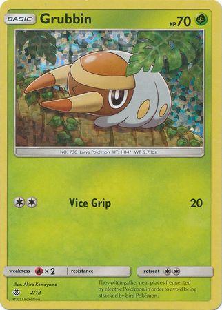 Fire[×2], Grass, Holofoil, McDonald's Promos: 2017 Collection, Promo Grubbin (2/12) [McDonald's Promos: 2017 Collection] - Trading Card World