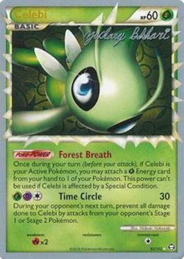 92, Fire[×2], Grass, Normal, Ultra Rare, World Championships 2012 Celebi (92/102) (CMT - Zachary Bokhari) [World Championships 2012] - Trading Card World