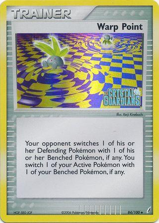 84, EX: Crystal Guardians, Item, Reverse Holofoil, Uncommon Warp Point (84/100) (Stamped) [EX: Crystal Guardians] - Trading Card World