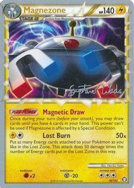96, Fighting[×2], Lightning, Metal[-20], Normal, Ultra Rare, World Championships 2011 Magnezone (96/102) (Megazone - Gustavo Wada) [World Championships 2011] - Trading Card World