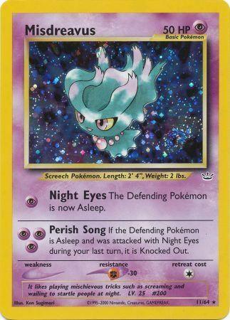 11, Fighting[-30], Holo Rare, Holofoil, Neo Revelation Unlimited, Psychic Misdreavus (11/64) [Neo Revelation Unlimited] - Trading Card World