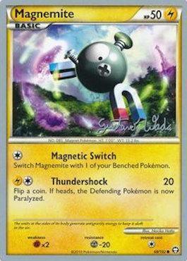 68, Common, Fighting[×2], Lightning, Metal[-20], Normal, World Championships 2011 Magnemite (68/102) (Megazone - Gustavo Wada) [World Championships 2011] - Trading Card World