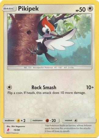 15, Colorless, Fighting[-20], Lightning[×2], Normal, Promo, Sun & Moon: Trainer Kit - Lycanroc Pikipek (15/30) [Sun & Moon: Trainer Kit - Lycanroc] - Trading Card World
