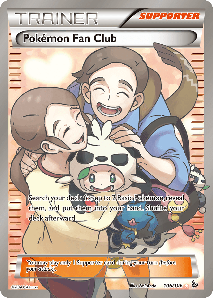 106, Holofoil, Supporter, Ultra Rare, XY: Flashfire Pokemon Fan Club (106/106) [XY: Flashfire] - Trading Card World