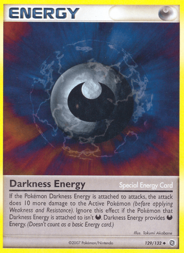 129, Diamond & Pearl: Secret Wonders, Normal, Reverse Holofoil, Special Energy, Uncommon Darkness Energy (129/132) [Diamond & Pearl: Secret Wonders] - Trading Card World