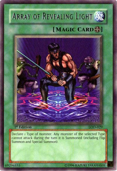 1st Edition, Field Spell, Legacy of Darkness, Rare, Spell, Unlimited Array of Revealing Light [LOD-029] Rare - Trading Card World
