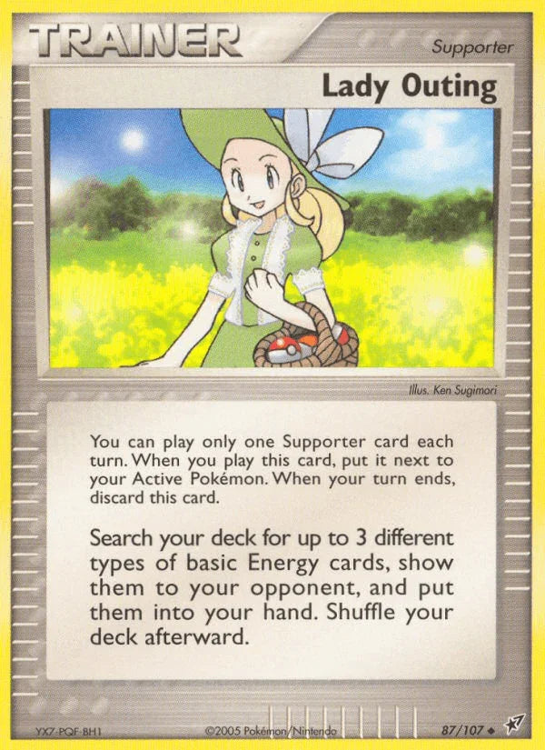 87, EX: Deoxys, Normal, Supporter, Uncommon Lady Outing (87/107) [EX: Deoxys] - Trading Card World