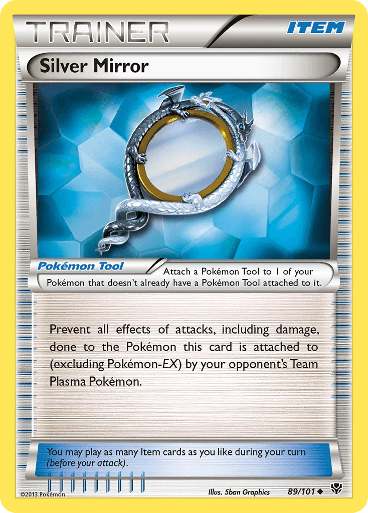 89, Black & White: Plasma Blast, Item, Normal, Reverse Holofoil, Uncommon Silver Mirror (89/101) [Black & White: Plasma Blast] - Trading Card World