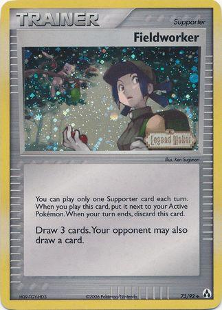73, EX: Legend Maker, Reverse Holofoil, Supporter, Uncommon Fieldworker (73/92) (Stamped) [EX: Legend Maker] - Trading Card World