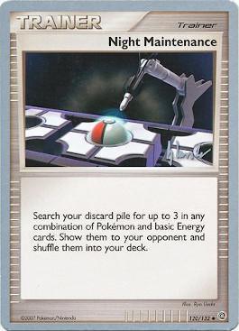 120, Normal, Trainer, Uncommon, World Championships 2008 Night Maintenance (120/132) (Empotech - Dylan Lefavour) [World Championships 2008] - Trading Card World