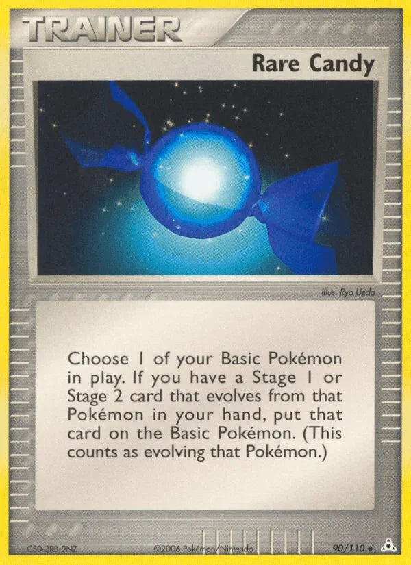 90, EX: Holon Phantoms, Item, Normal, Uncommon Rare Candy (90/110) [EX: Holon Phantoms] - Trading Card World