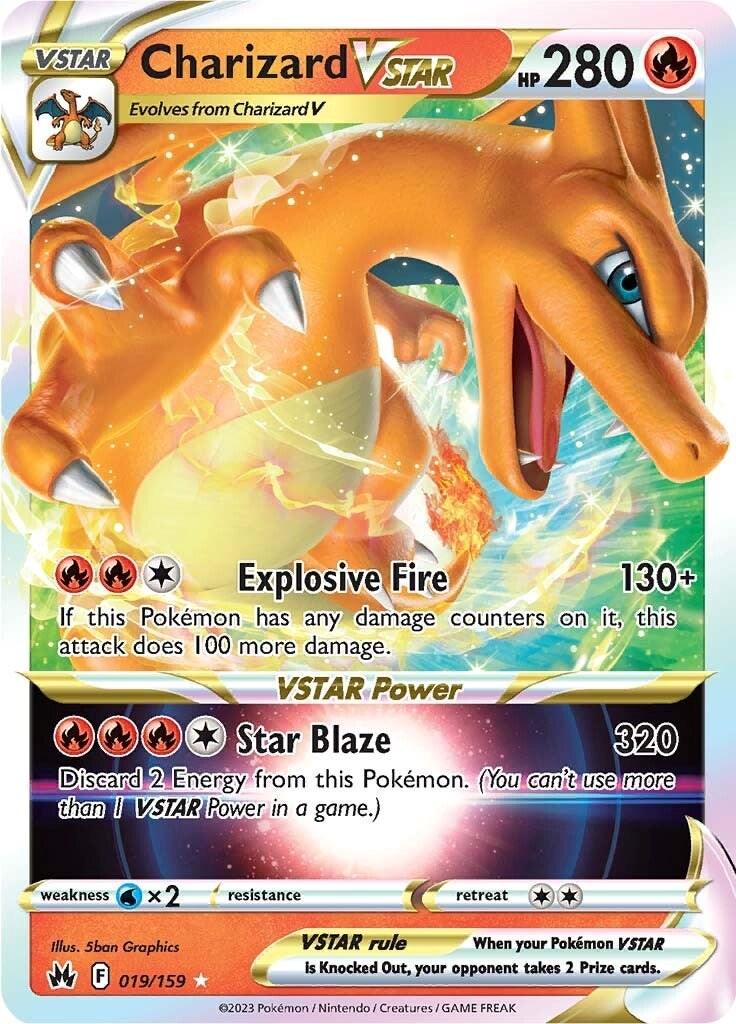 019, Fire, Holofoil, Sword & Shield: Crown Zenith, Ultra Rare, Water [x2] Charizard VSTAR (019/159) [Sword & Shield: Crown Zenith] - Trading Card World
