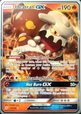 25, Fire, Normal, Ultra Rare, Water[×2], World Championships 2019 Heatran GX (25/236) (Fire Box - Kaya Lichtleitner) [World Championships 2019] - Trading Card World