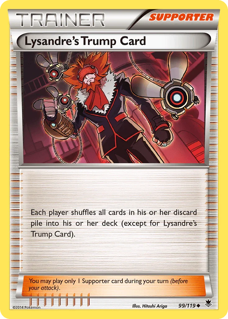 99, Normal, Reverse Holofoil, Supporter, Uncommon, XY: Phantom Forces Lysandre's Trump Card (99/119) [XY: Phantom Forces] - Trading Card World