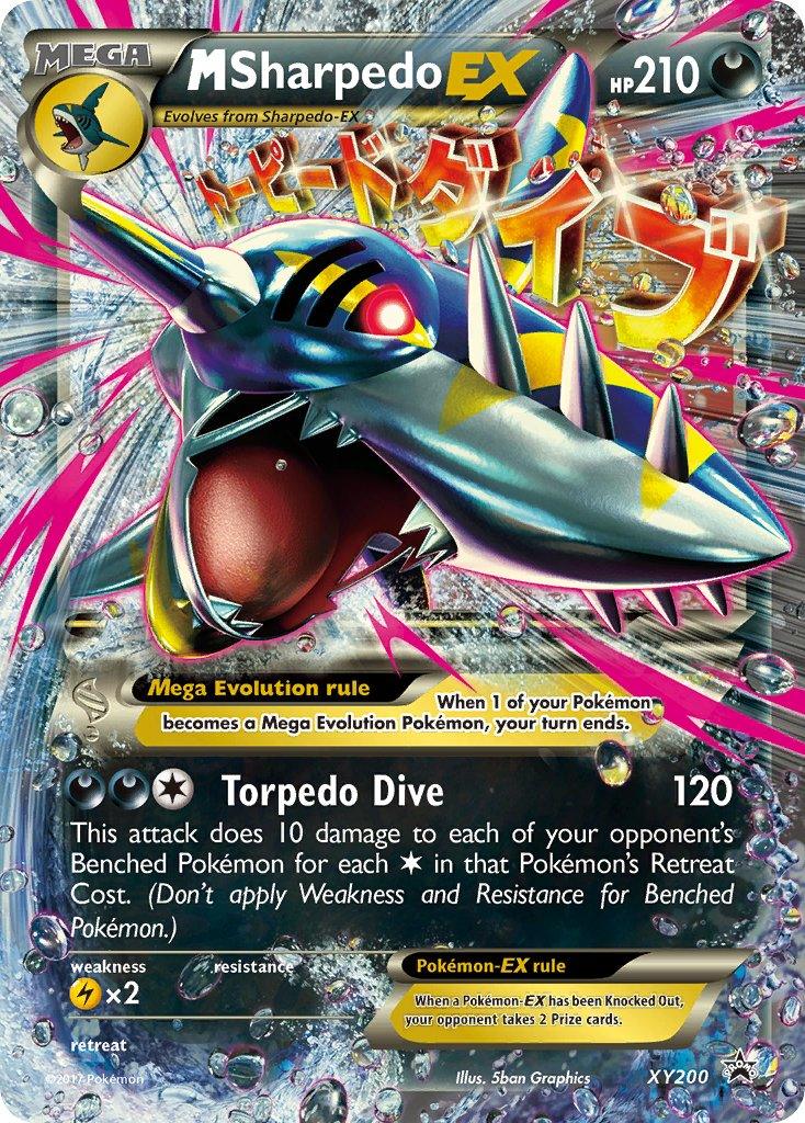 Darkness, Holofoil, Lightning[×2], Promo, XY200, XY: Black Star Promos M Sharpedo EX (XY200) [XY: Black Star Promos] - Trading Card World