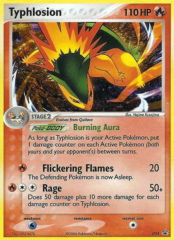 034, Black Star Promo, Fire, Holofoil, Nintendo: Black Star Promos, Water[×2] Typhlosion (034) [Nintendo: Black Star Promos] - Trading Card World