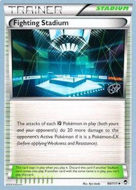 90, Normal, Stadium, Uncommon, World Championships 2015 Fighting Stadium (90/111) (The Flying Hammer - Rowan Stavenow) [World Championships 2015] - Trading Card World