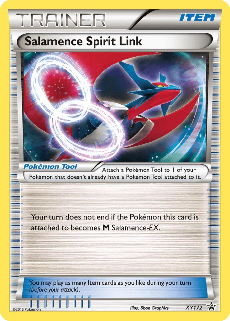 Item, Normal, Promo, XY172, XY: Black Star Promos Salamence Spirit Link (XY172) [XY: Black Star Promos] - Trading Card World