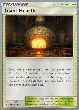 197, Normal, Stadium, Uncommon, World Championships 2019 Giant Hearth (197/236) (Fire Box - Kaya Lichtleitner) [World Championships 2019] - Trading Card World