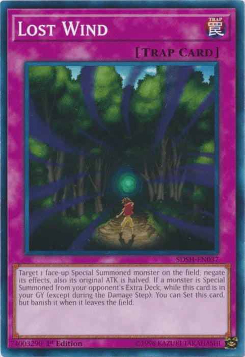 1st Edition, Common, Normal Trap, Structure Deck: Shaddoll Showdown, Trap, Unlimited Lost Wind [SDSH-EN037] Common - Trading Card World