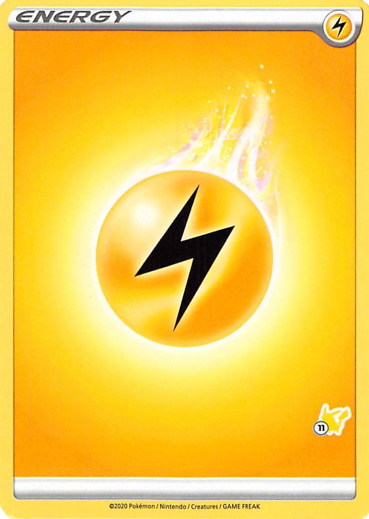 Battle Academy 2022, Common, Lightning, Normal Lightning Energy (Pikachu Stamp #11) [Battle Academy 2022] - Trading Card World