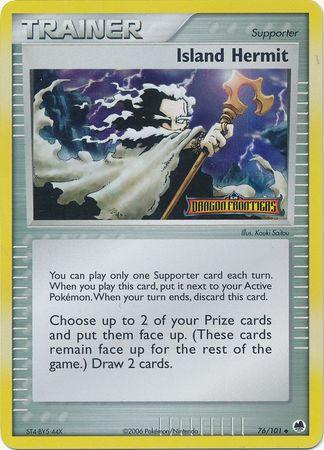 76, EX: Dragon Frontiers, Reverse Holofoil, Supporter, Uncommon Island Hermit (76/101) (Stamped) [EX: Dragon Frontiers] - Trading Card World