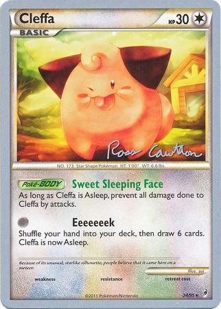 24, Colorless, Normal, Rare, World Championships 2011 Cleffa (24/95) (The Truth - Ross Cawthon) [World Championships 2011] - Trading Card World