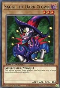 1st Edition, Common, Dark, Normal Monster, Speed Duel: Battle City Box, Spellcaster Saggi the Dark Clown [SBCB-EN088] Common - Trading Card World