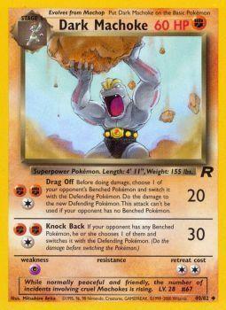 40, Fighting, Normal, Psychic[×2], Team Rocket Unlimited, Uncommon Dark Machoke (40/82) [Team Rocket Unlimited] - Trading Card World