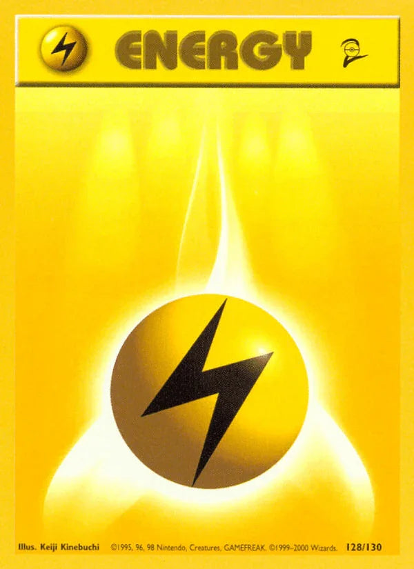 128, Base Set 2, Basic Energy, Common, Normal Lightning Energy (128/130) [Base Set 2] - Trading Card World