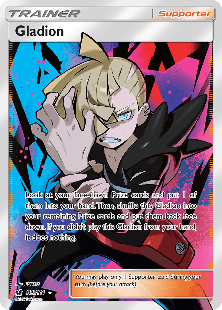 109, Holofoil, Sun & Moon: Crimson Invasion, Supporter, Ultra Rare Gladion (109/111) [Sun & Moon: Crimson Invasion] - Trading Card World