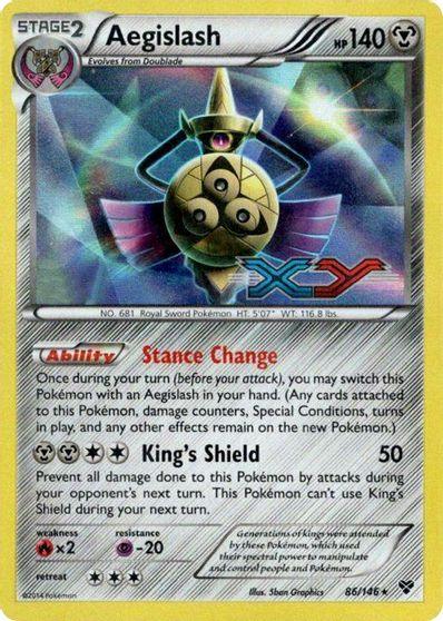 86, Fire [x2], Holofoil, Metal, Promo, Psychic [-20], XY: Black Star Promos Aegislash (86/146) (Prerelease Promo) [XY: Black Star Promos] - Trading Card World
