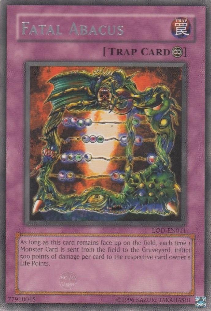 Continuous Trap, Legacy of Darkness, Rare, Trap, Unlimited Fatal Abacus [LOD-EN011] Rare - Trading Card World