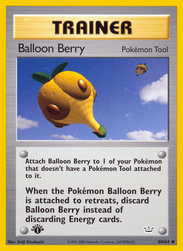 1st Edition Normal, 60, Item, Neo Revelation 1st Edition, Uncommon Balloon Berry (60/64) [Neo Revelation 1st Edition] - Trading Card World