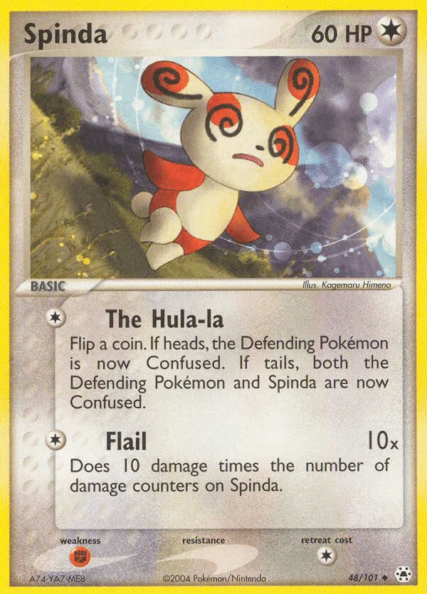 48, Colorless, EX: Hidden Legends, Fighting[×2], Normal, Reverse Holofoil, Uncommon Spinda (48/101) [EX: Hidden Legends] - Trading Card World
