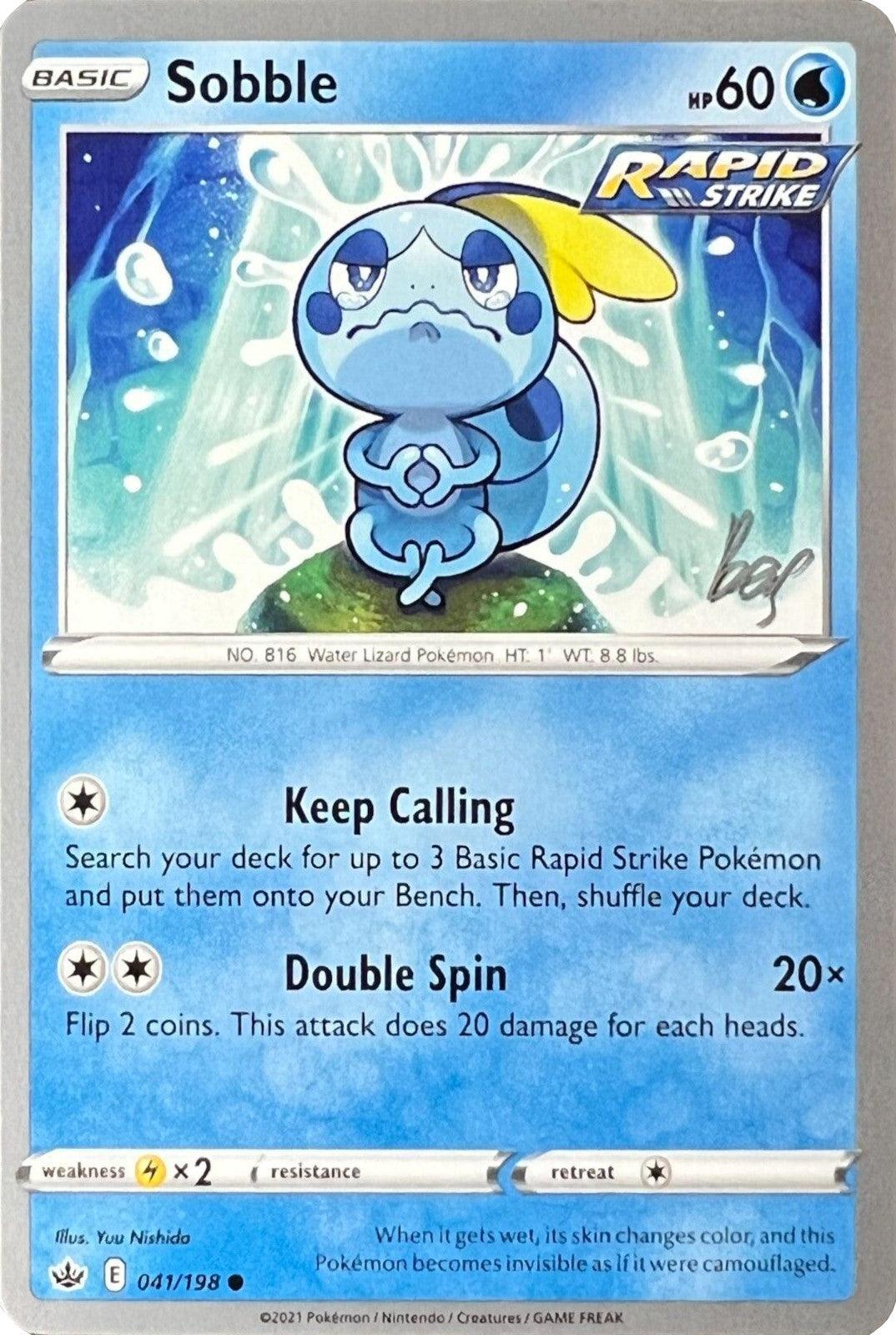 041, Common, Lightning [x2], Normal, Water, World Championships 2022 Sobble (041/198) (Cheryl Again - Sebastian Lashmet) [World Championships 2022] - Trading Card World