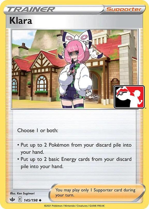 145, Normal, Prize Pack Series One, Supporter, Uncommon Klara (145/198) [Prize Pack Series One] - Trading Card World