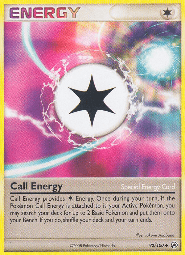92, Diamond & Pearl: Majestic Dawn, Normal, Reverse Holofoil, Special Energy, Uncommon Call Energy (92/100) [Diamond & Pearl: Majestic Dawn] - Trading Card World