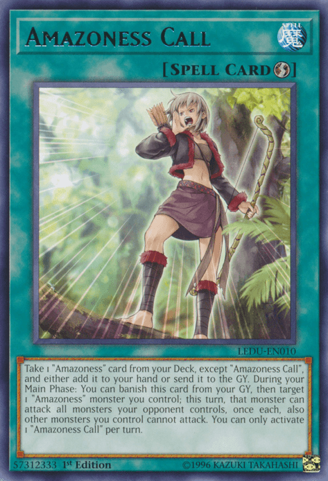 1st Edition, Legendary Duelists, Quick Play Spell, Rare, Spell Amazoness Call [LEDU-EN010] Rare - Trading Card World